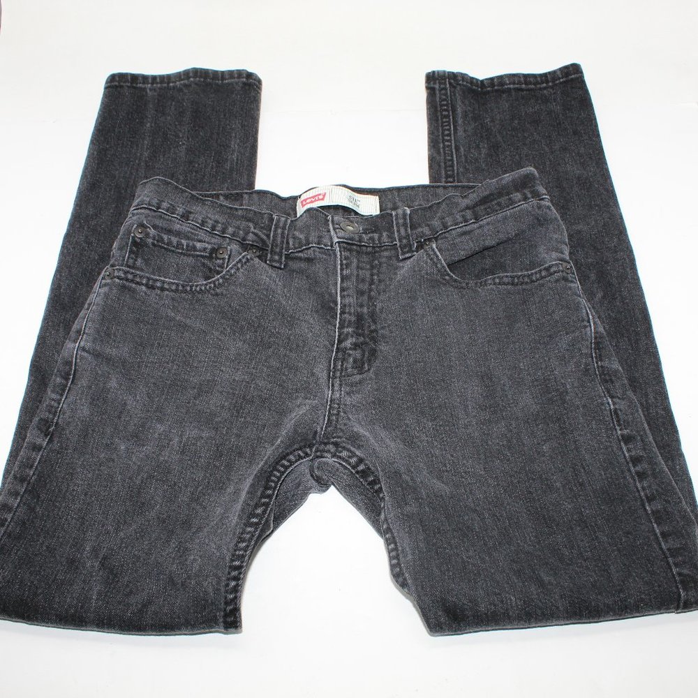 Levi's 511 Jeans Women's 16 Reg 28" x 28" Black Slim Fit Stretch 5-Pocket Denim